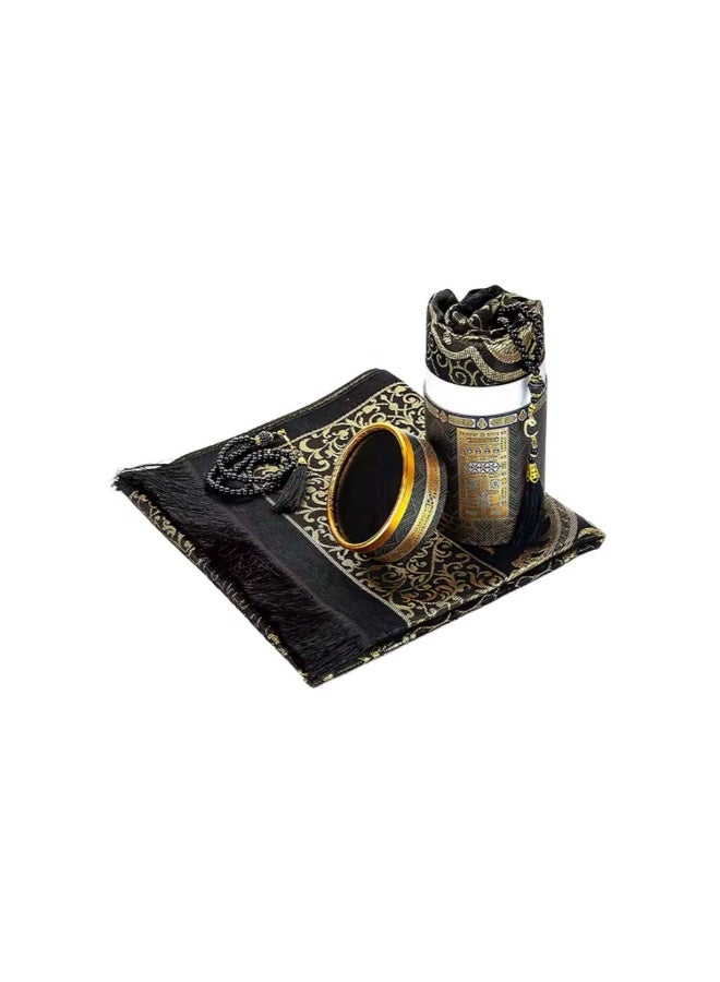 أكاليكس سجادة صلاة للأطفال من هوم سمارت، هدية مثالية للأولاد والبنات، سجادة قابلة للطي مع مسبحة، وأفكار لتغليف هدايا رمضان. - Image 1